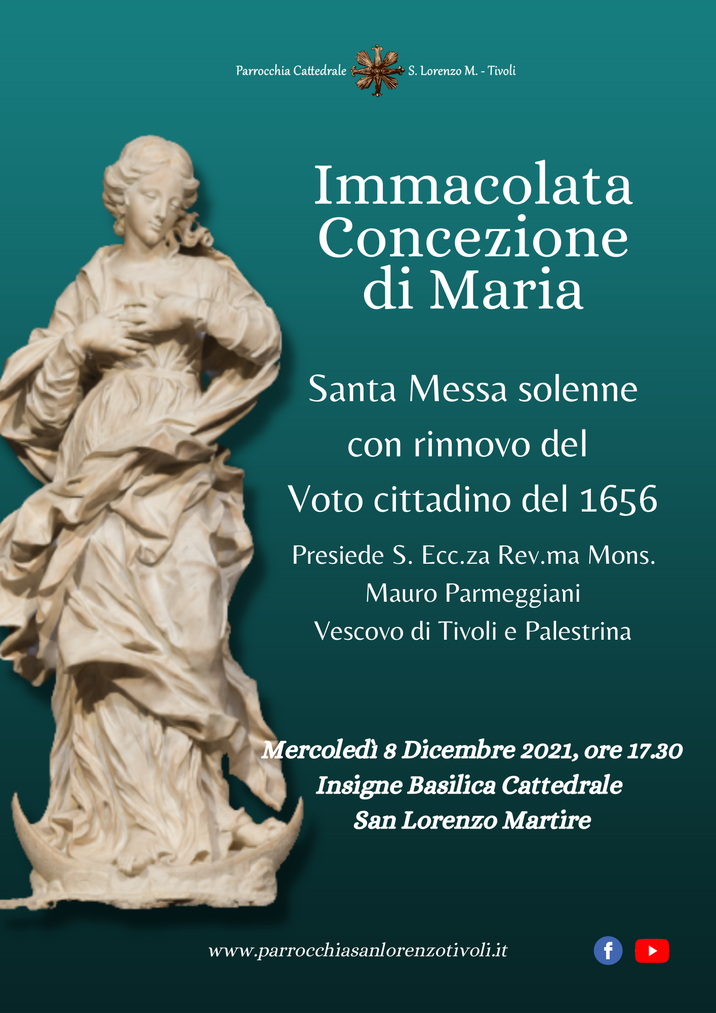 Festa dell’Immacolata in Duomo l’8 dicembre 2021