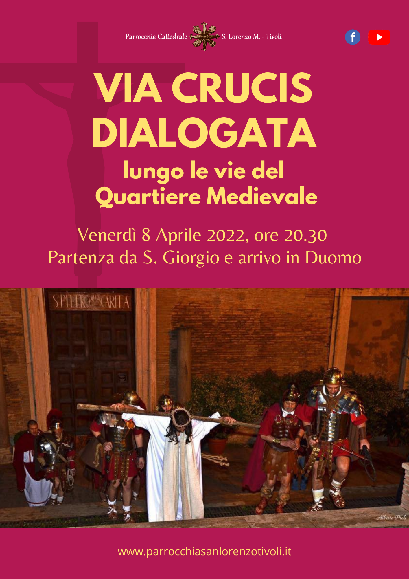 Via Crucis dialogata nel Quartiere medievale l’8 aprile 2022