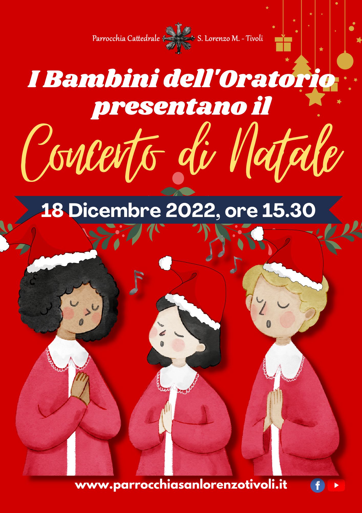 Concerto dei Bambini dell’Oratorio il 18 dicembre